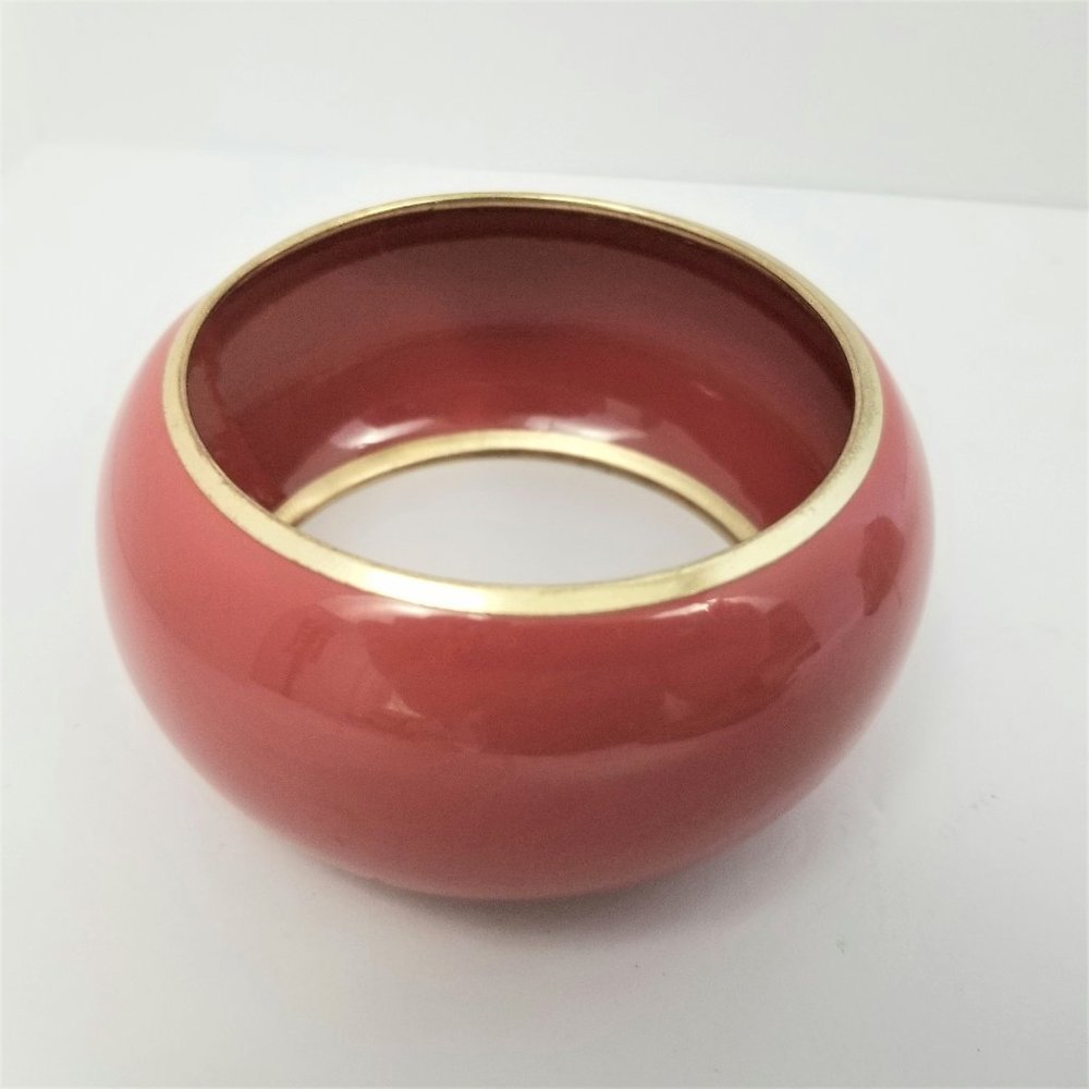 Coral Pink Wide Bracelet